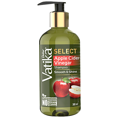Dabur Vatika Select Shampoo - Apple Cider Vinegar, Smooth & Shine, 300 ml