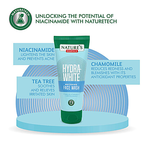 Natures Essence Niacinamide Hydra White Whitening Face Wash, 100 ml  
