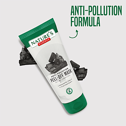 Natures Essence Anti-Pollution Peel-Off Mask - Active Charcoal, 50 ml  