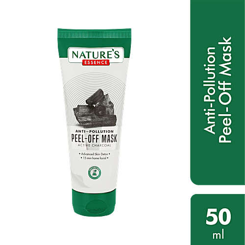 Natures Essence Anti-Pollution Peel-Off Mask - Active Charcoal, 50 ml  