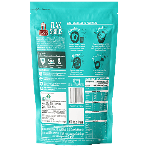 India Gate Active Heart Special Flax Seeds, 200 g  