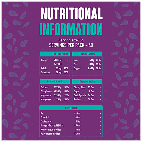 India Gate Active Heart Special Flax Seeds, 200 g  