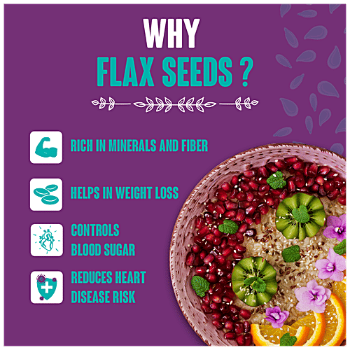 India Gate Active Heart Special Flax Seeds, 200 g  