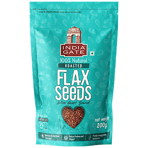 India Gate Active Heart Special Flax Seeds, 200 g  