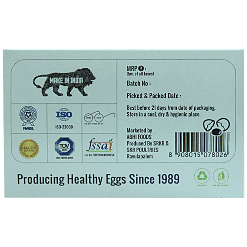 Buy ABHI EGGS Vitamin D3 with Immunity Boosters, 100 antibiotic free Online at Best Price of Rs