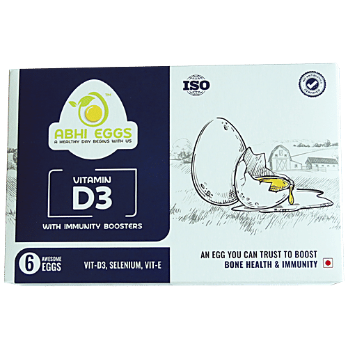 Buy ABHI EGGS Vitamin D3 with Immunity Boosters, 100 antibiotic free Online at Best Price of Rs