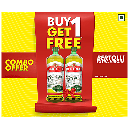 Bertolli Extra Virgin Olive Oil, 1 L (Buy 1 Get 1) 