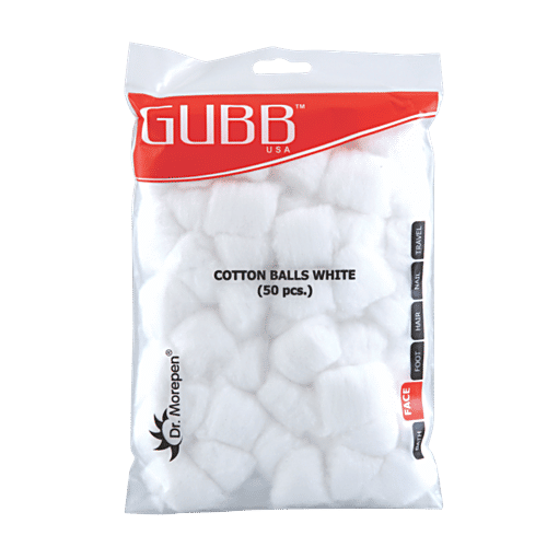 Buy Gubb White Cotton Balls For Makeup Removal Online at Best Price