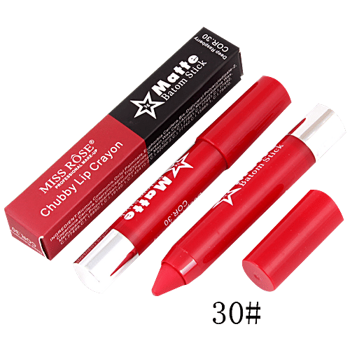 Miss Rose Chubby Lip Crayon Lipstick, 30 g 7301-033B 30 