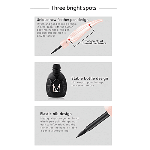 Miss Rose Long Lasting Waterproof Liquid Eye Liner, 30 g 7402-015H 