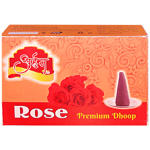 Arham Premium Dhoop Batti - Rose, 20 pcs  