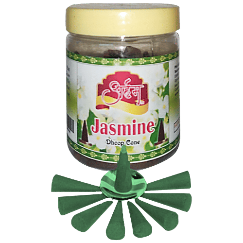 Arham Premium Dhoop Cone - Jasmine, 100 g  