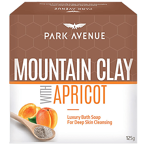 Park avenue Bathing Soap - Mountain Clay & Apricot, 125 g  