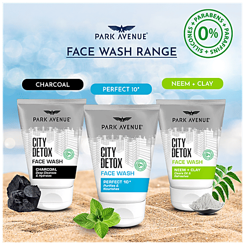 Park avenue City Detox Face Wash - Charcoal, 100 g  