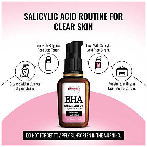 Buy StBotanica BHA Salicylic Acid 2 Face Serum + Hyaluronic Acid 1