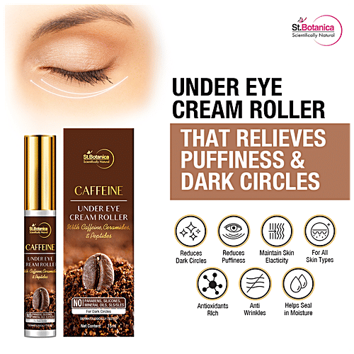Buy StBotanica Caffeine 1 Under Eye Cream Roller With Ceramides