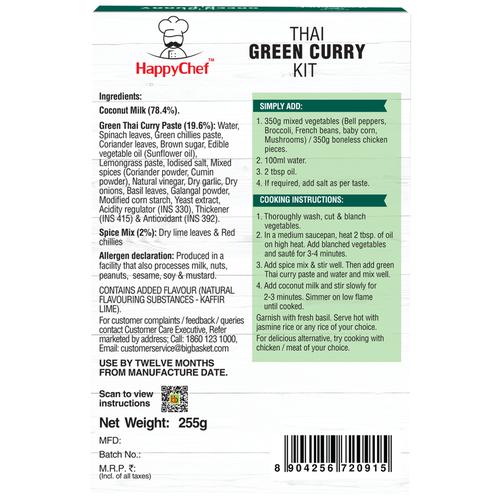 HappyChef Thai Green Curry Meal Kit, 255 g  