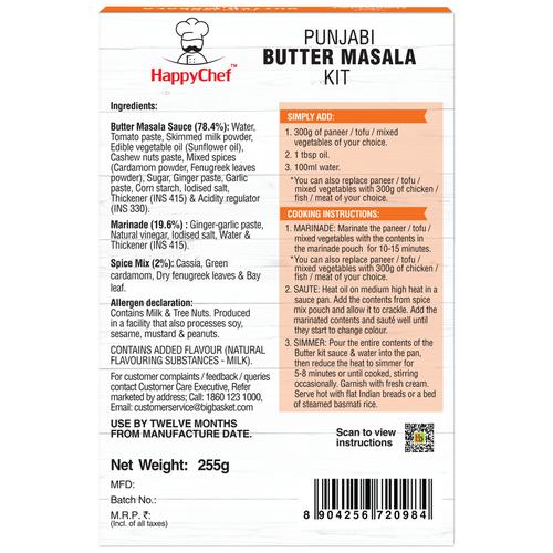 HappyChef Punjabi Butter Masala Meal Kit, 255 g  