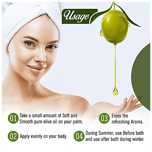 Keya Seth Aromatherapy Soft & Smooth Pure Olive Body Oil, 200 ml  