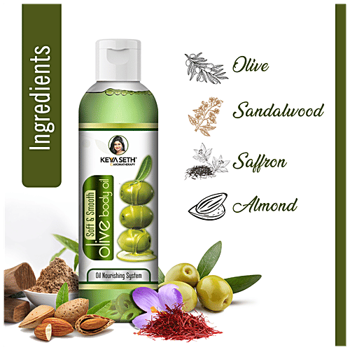 Keya Seth Aromatherapy Soft & Smooth Pure Olive Body Oil, 200 ml  
