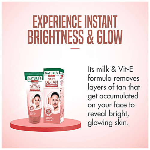 Natures Essence Daily De-Tan Lacto Tan Clear, 50 g  