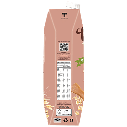 Ufc Oat Beverage - Unsweetened, 1 L Tetra Pak