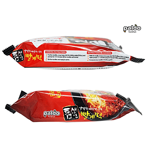 Paldo Teumsae Ramyun Spicy Korean Noodles, 120 g Pouch 
