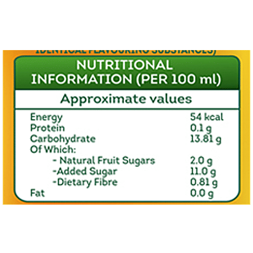 B Natural Nagpur Orange Juice - Goodness Of fiber, 300 ml