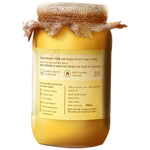 Buy Jiva Ayurveda A2 Ghee Gir Cow Online at Best Price of Rs 2500 bigbasket