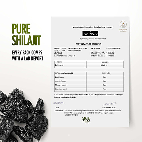 Kapiva Himalayan Origin Shilajit Resin, 20 g  Improves Energy & Stamina