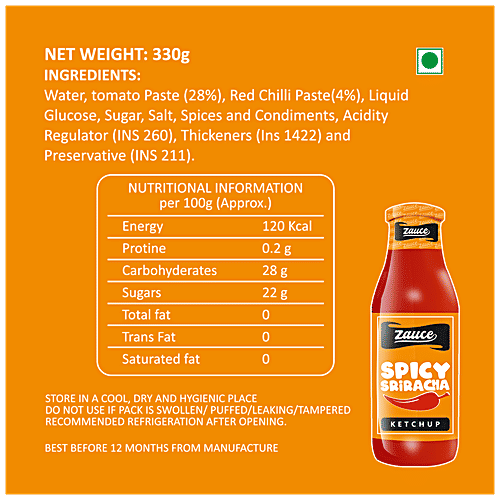 Zauce Spicy Sriracha Ketchup, 330 g  