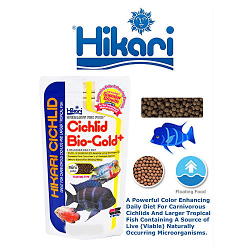 Hikari Cichlid Bio Gold+ Mini Pellet Fish Food, 57 g