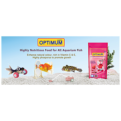 Buy Optimum Cichlid Quick Red Fish Food Small Pellet Online at Best