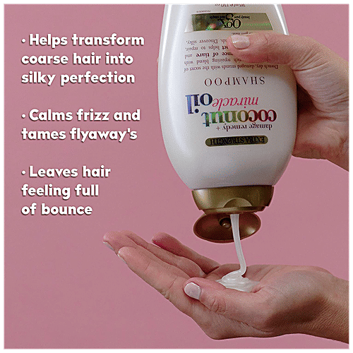 OGX Shampoo - Coconut Miracle Oil, Damage Remedy, 385 ml  