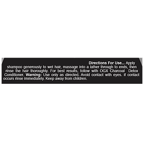 OGX Shampoo - Charcoal Detox, Purifying, 385 ml  