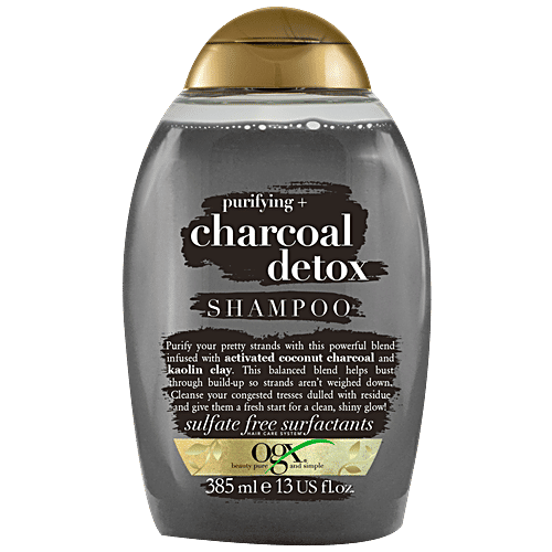 OGX Shampoo - Charcoal Detox, Purifying, 385 ml  