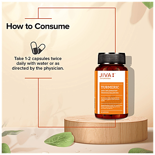 Buy Jiva Ayurveda Turmeric Capsule Anti Inflammatory, Boosts