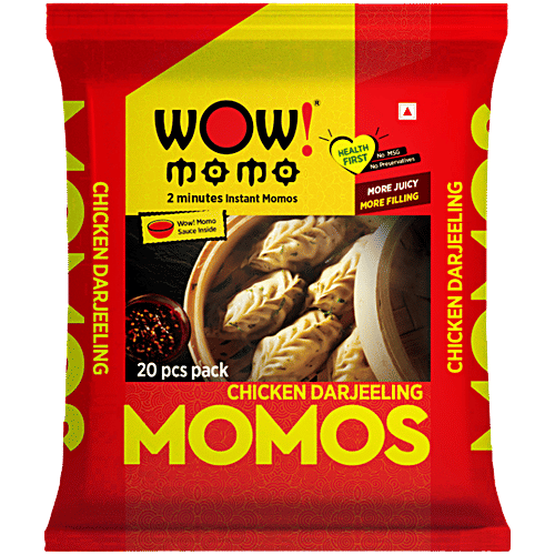Wow! Momo Chicken Darjeeling Momos, 20 pcs
