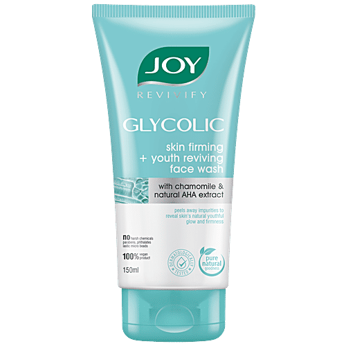 Joy Revivify Glycolic Skin Firming + Youth Reviving With Natural AHA & Chamomile Extracts, 150 ml  