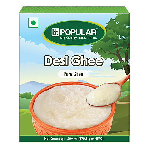 bb Popular Desi White Ghee, 200 ml