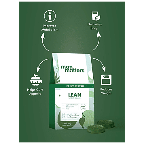 Buy Man Matters Lean Weight Gummies Infused With Garnicia, Reduces