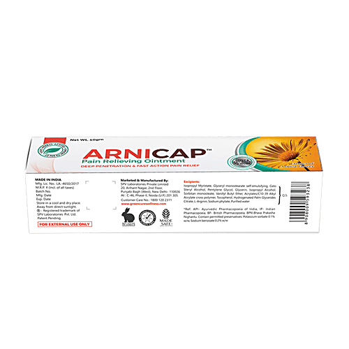 Green Cure Arnicap - Herbal Pain Relieving Ointment, 50 g  