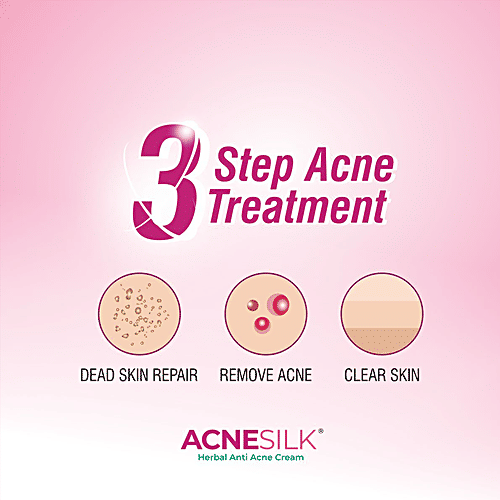 Green Cure Acnesilk - Herbal Anti Acne & Pimple Cream, 15 g  