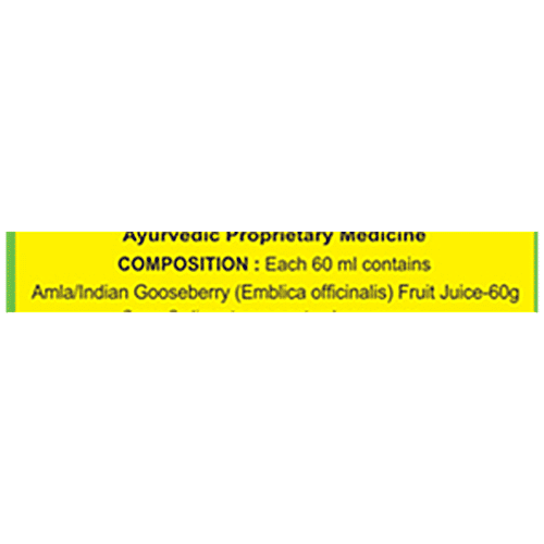 Basic Ayurveda Goose Berry/ Amla Ras Juice - Organic Herbal, Supports Heart & Eyesight, 1 L  