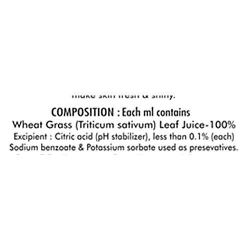 Buy Basic Ayurveda Wheat Grass Juice SugarFree, 100 Organic