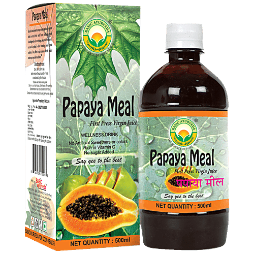 Buy Basic Ayurveda Papaya Juice 100 Organic, Promote Hair Growth