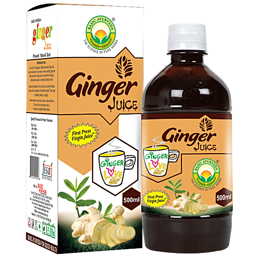 Buy Basic Ayurveda Ginger Juice 100 Organic Herbal, Removes Bad