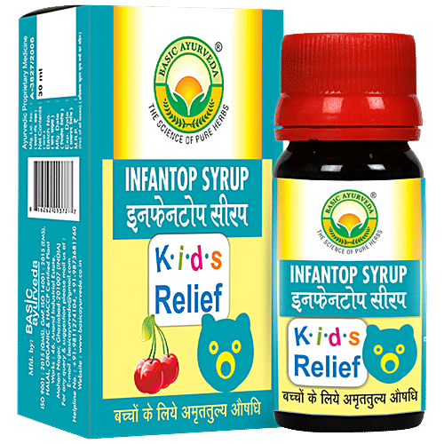 Buy Basic Ayurveda Infantop Syrup Treatment For Worm Infection, For Kids Online at Best Price