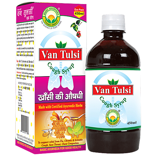 Buy Basic Ayurveda Van Tulsi Cough Syrup Common Cold & Cough, Anti
