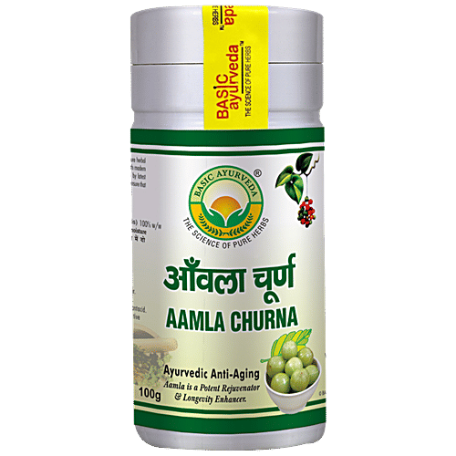 Buy Basic Ayurveda Aamla Churna For Eye Disorders , Promotes Hair